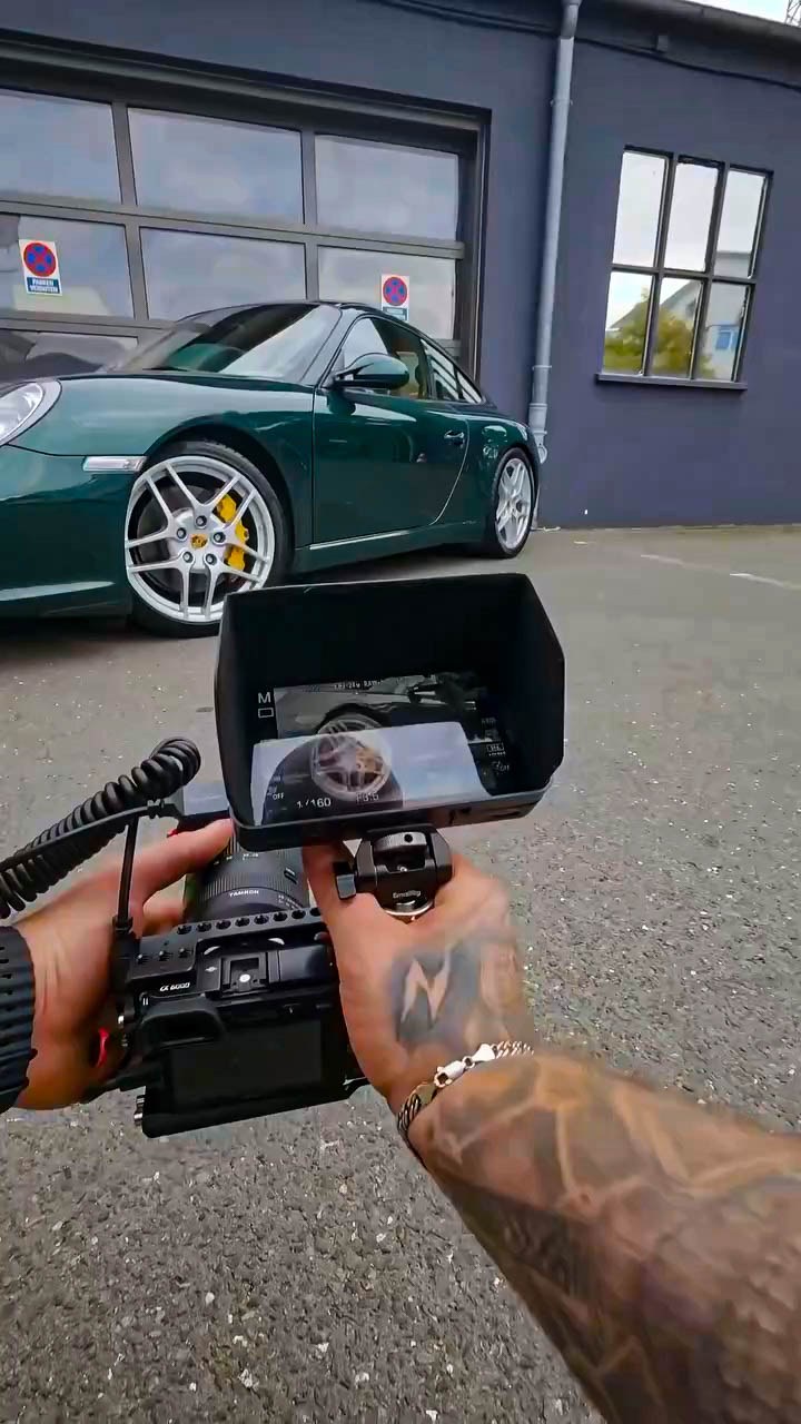 Kontrolle am Monitor beim Shooting